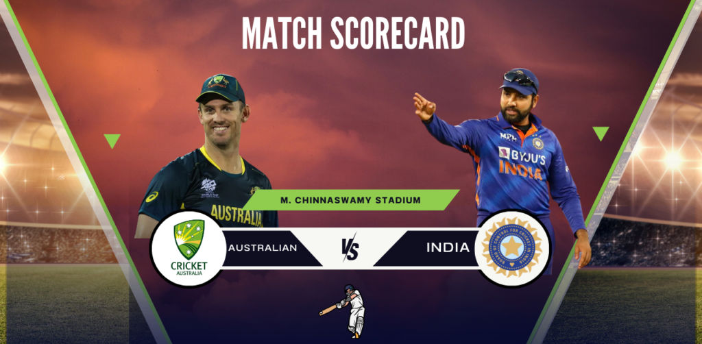 Australian Men's Cricket Team vs India National Cricket Team Match Scorecard